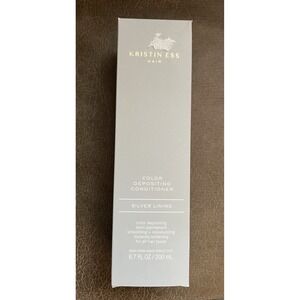 Kristin Ess Color Depositing Conditioner‎ 6.7 Oz SILVER Lining For All Hair NIB
